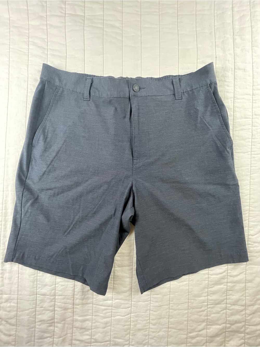 Banana Republic Men's Dark Charcoal Grey Flat Front Shorts 36